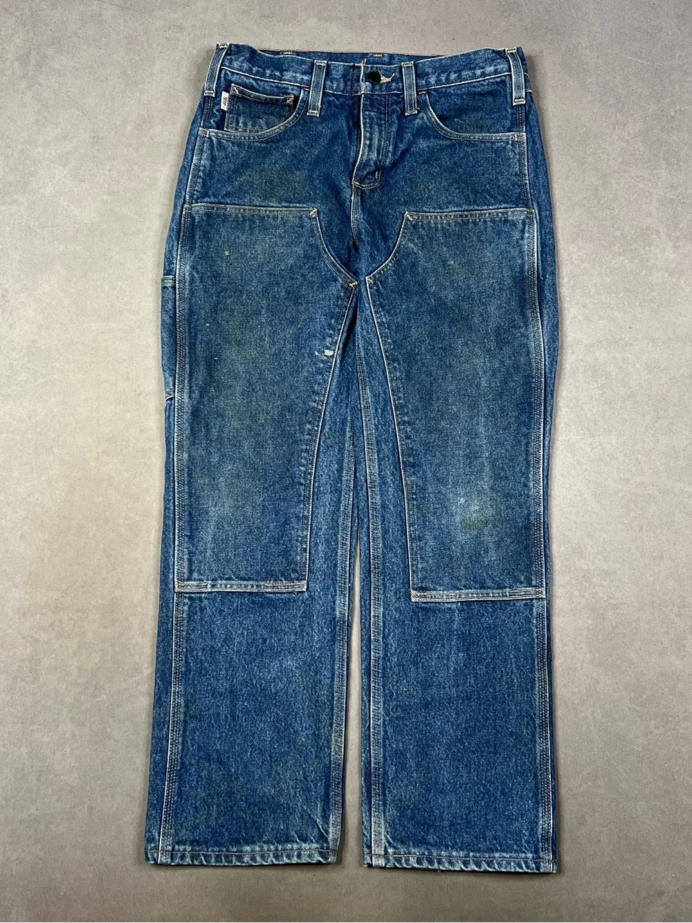 Carhartt Double Front Men's Dark Blue Straight Work Pants